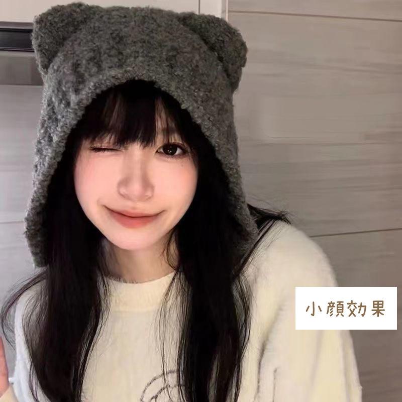 ニット帽 ニットぼうし ねこ 猫 ネコ 耳 レディース ユニセックス メンズ ニットキャップ 帽子 秋冬 フリーサイズ 暖かい かわいい おしゃれ 韓国風