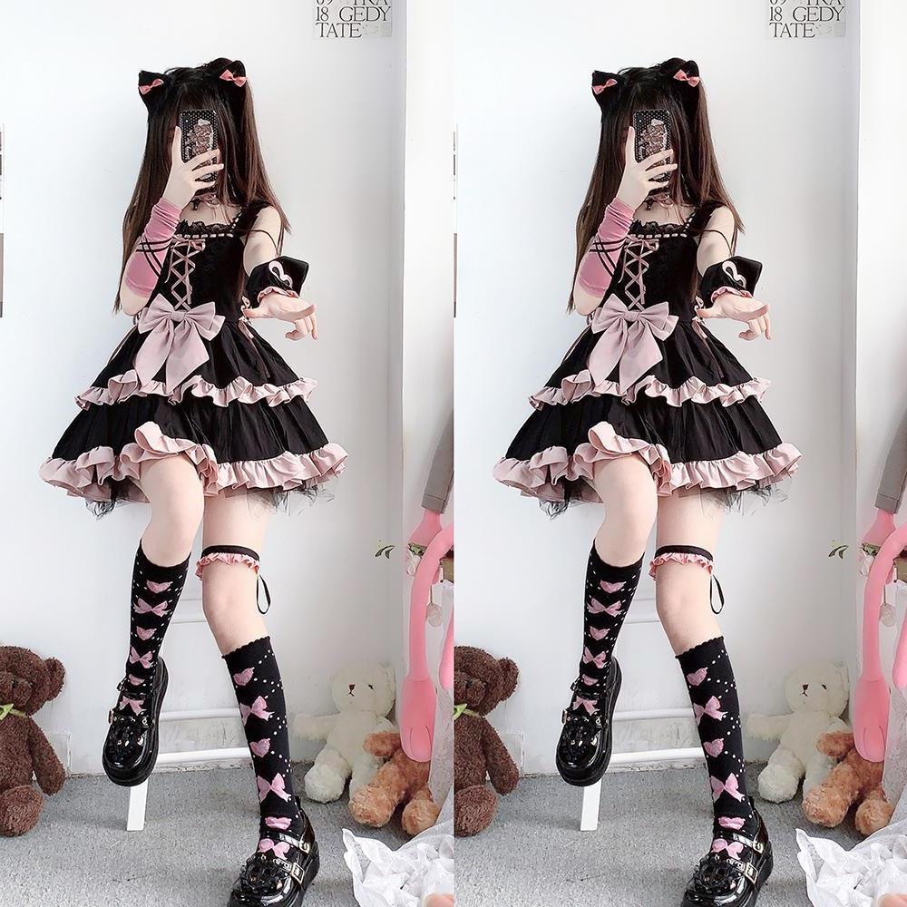 太mm 150kg 大きいサイズ超ショートフリルサスペンダーロースカートダークロリータjskワンピース