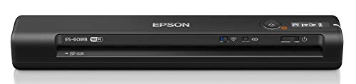 【おすすめ】 エプソン スキャナー ES-60WB (モバイル/A4/USB対応/Wi-Fi対応/ブラック) ドキュメントスキャナ