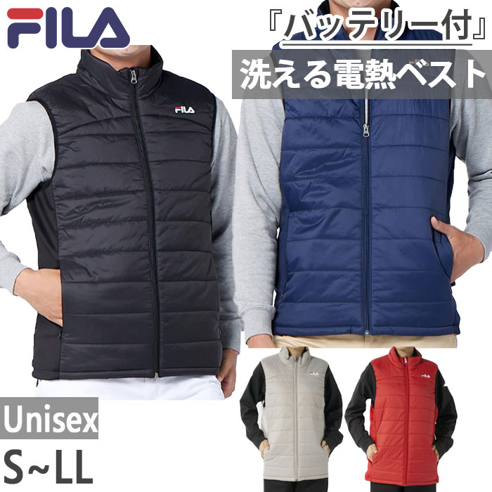 バッテリー付き メンズ レディース 電熱ベスト ゴルフウェア トップス 発熱 防寒 保温 通勤通学 アウトドア 中綿 発熱 441927