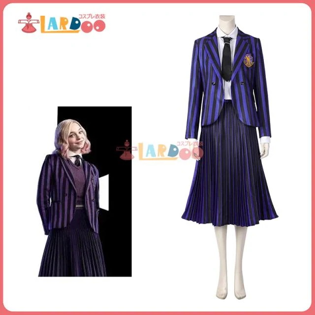 新タイプ追加 激安販売 Wednesday Addams Enid sinclair -イーニッド・シンクレア ネバーモア・アカデミー ユニフォーム 制服 コスプレ コスチューム[5060]