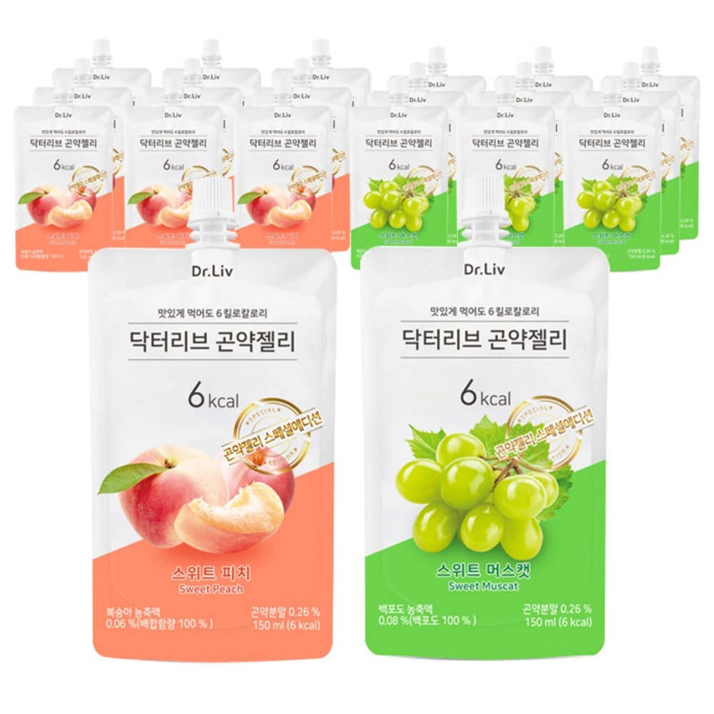 ドクターリブコンニャクゼリースイートマスキャット150ml x 10p +スイートピッチ150ml x 10p3L1セット