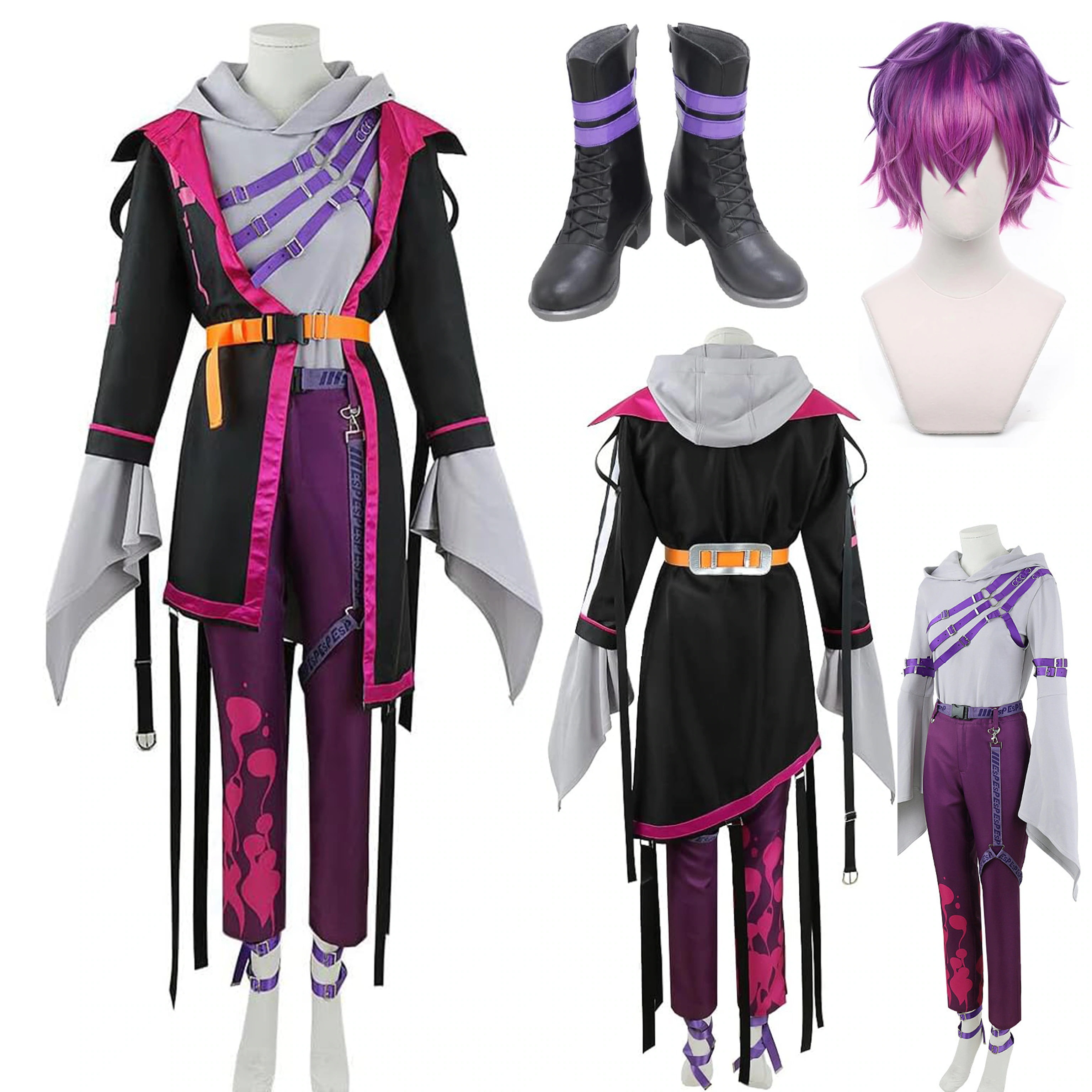 【全シリーズ発売中】 【値引き中】靴 ウィッグ コスプレ衣装 大人 撮影 クリスマス ハロウィン 衣装 コスプレ 私服 コスチューム 暗黒 ヴィオレタ 浮奇 Violeta Uki にじさんじ VTu