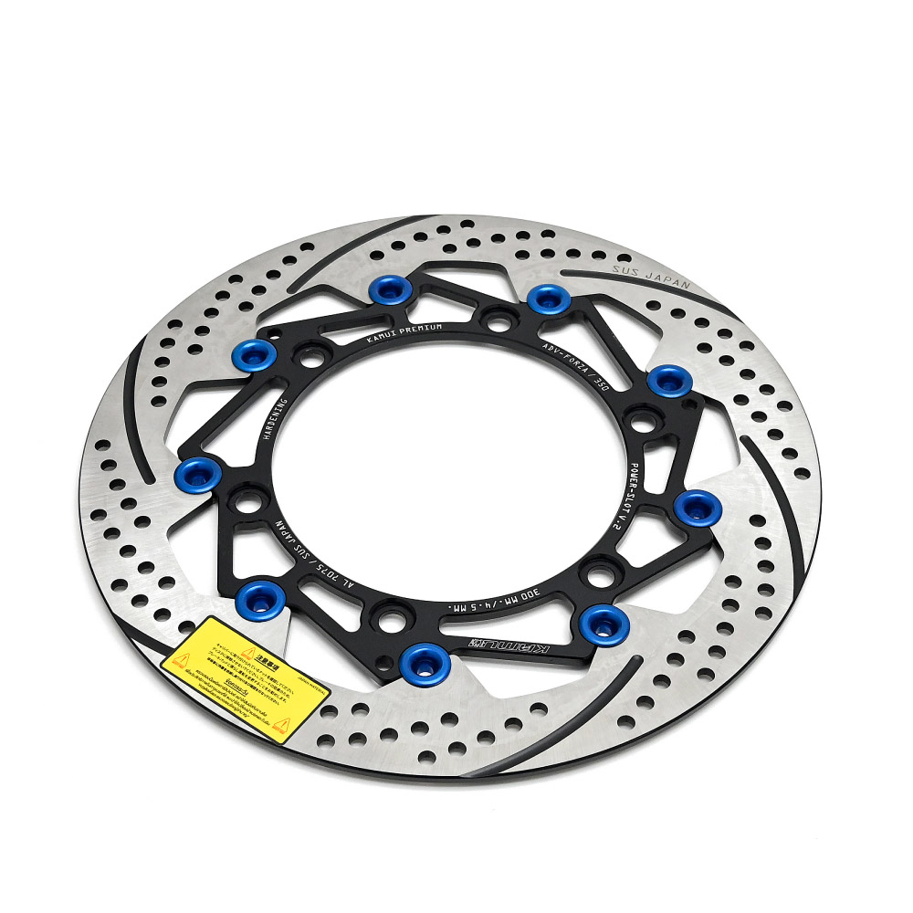 フォルツア 250 MF15 MF17 FORZA 250 ブレーキディスク オーバーサイズ セミ フローティングディスク 300mm カスタムパーツ