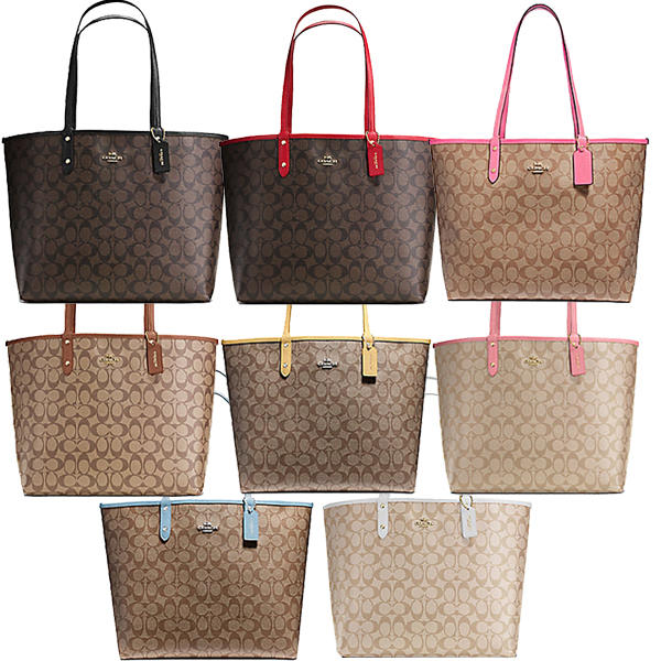 REVERSIBLE CITY TOTE IN SIGNATURE F36658