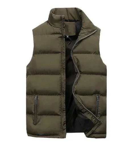 作登場中綿ベストメンズベストダウン綿フェイクダウンアウタージャケット上着羽織りトップス無地おしゃれ224