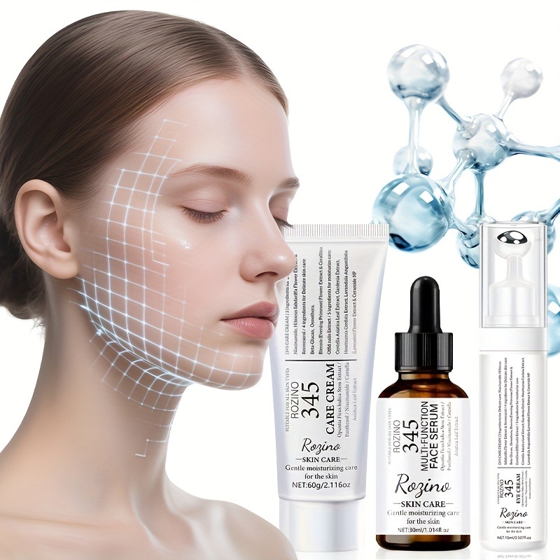 即効 リフト 引き締め 3点セット 345シリーズ フェイスクリーム アイクリーム エッセンス ニアシンアミド セラミド配合 肌を引き締める トーンアップ 肌を滑らかに 明るい肌へ 輝きアップ エイジ