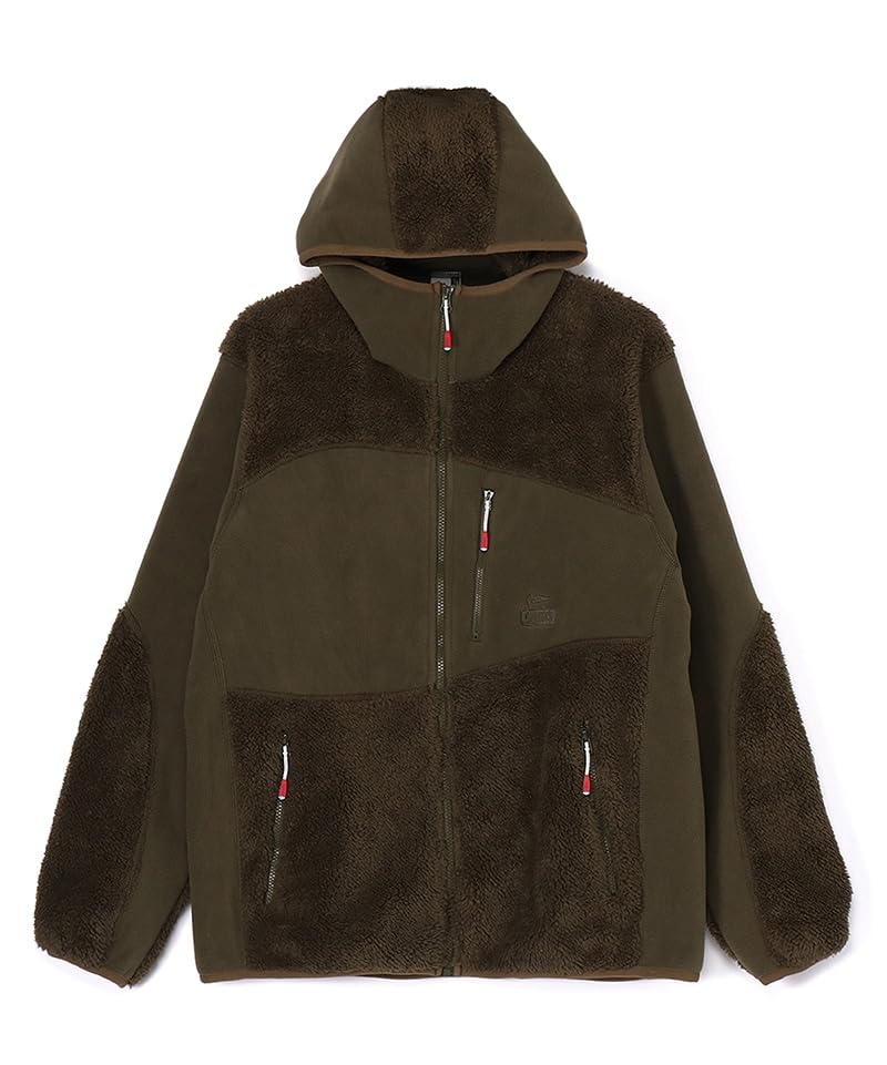 [チャムス] フリースジャケット Bonding Fleece Panel Parka メンズ Olive L