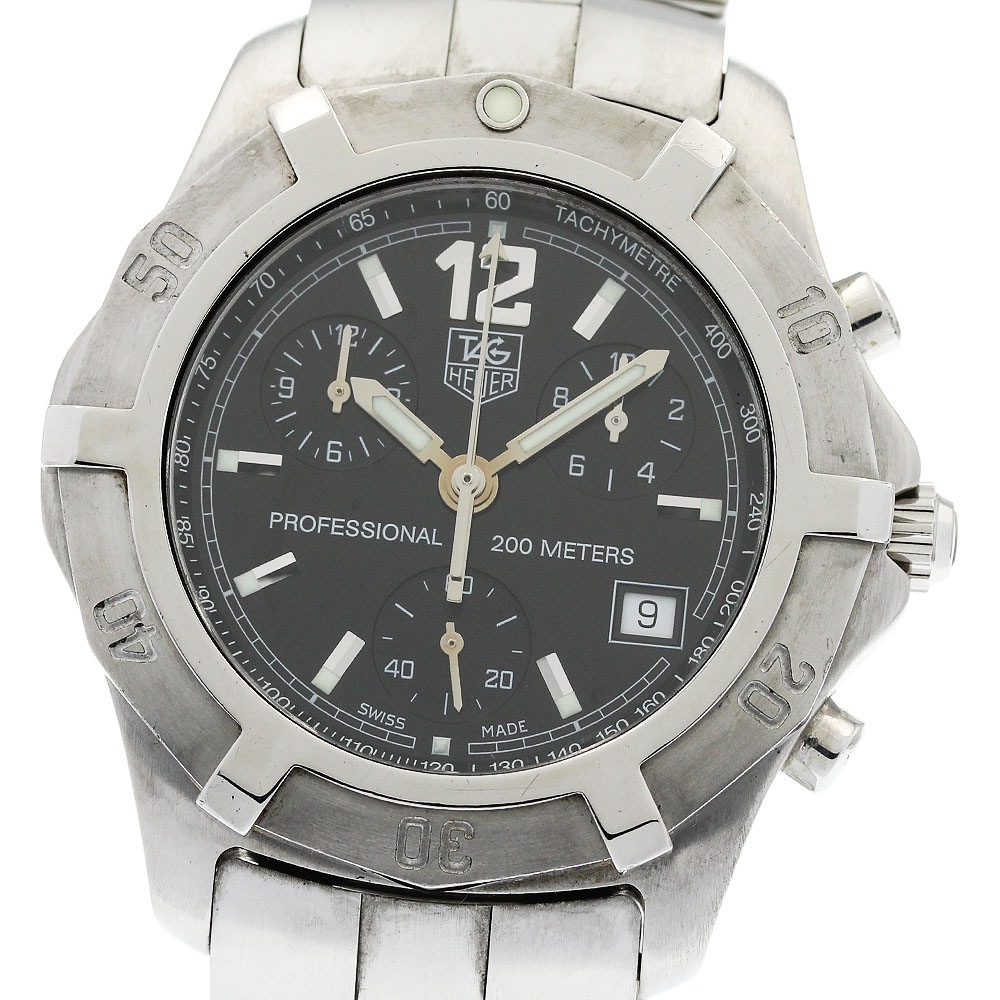 タグホイヤー TAG HEUER CN1110 エクスクルーシブ デイト クロノグラフ クォーツ メンズ _943271【中古】