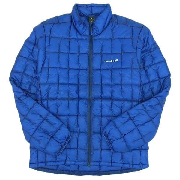 モンベル プラズマ1000 ダウンジャケット メンズ Sサイズ ブルー 1000フィルパワー トレッキング 防寒着 RS1101493PRBL mont-bell