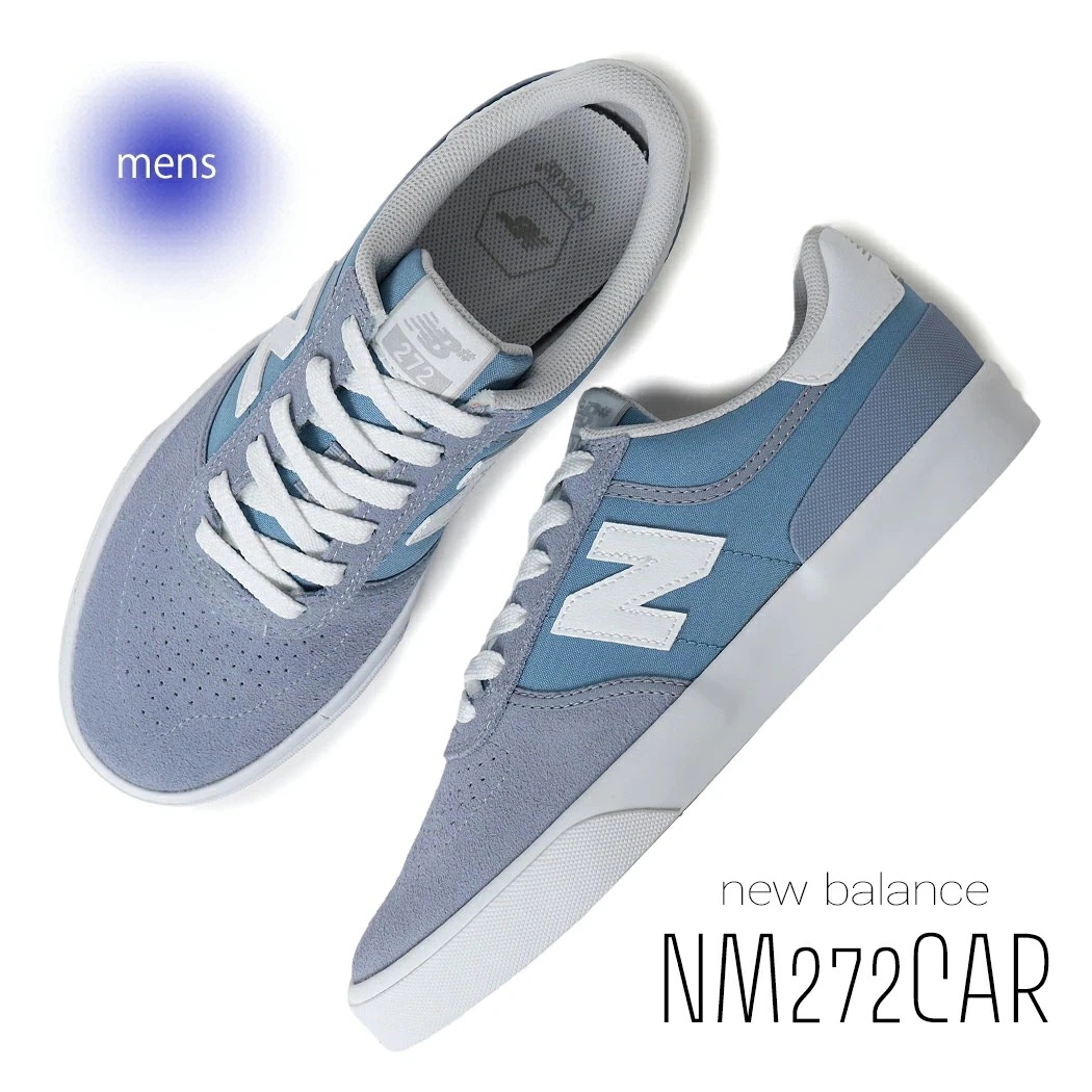 海外限定 NEW BALANCE ニューバランス ヌメリック 272 スニーカー NUMERIC NM272CAR Ocean Haze/White ( 日本未発売 青 水色 白 skate スケート