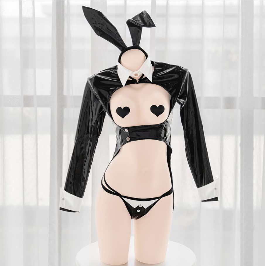 執事バニー バニーガール 透視 胸空き 尻尾付き