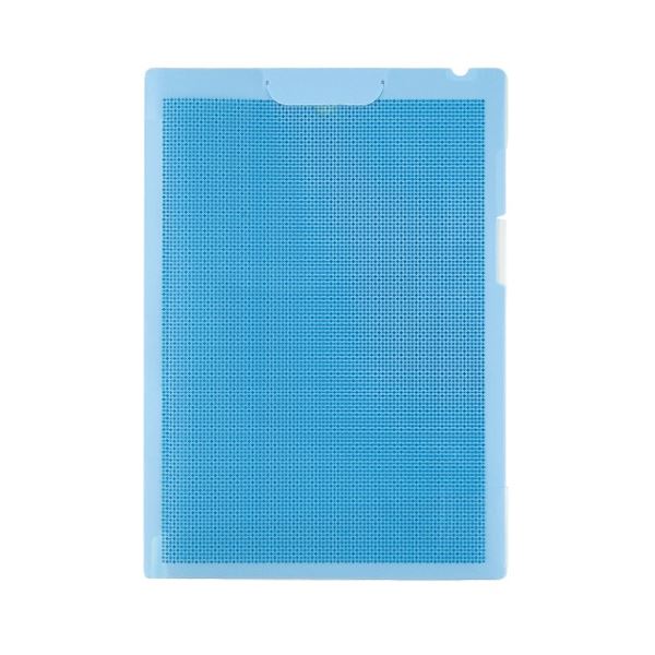 (まとめ) プラス シンプルワーク クリップ付ボードホルダー カモフラージュ A4タテ ブルー FL-130CH 1枚 (×20セット)