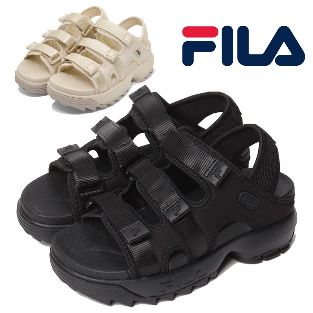 FILA サンダル レディース ディスラプターサンダル パフィー USS23082 013 フィラ 2024春夏 DISRUPTOR SD PUFFY 厚底 スポーツサンダル