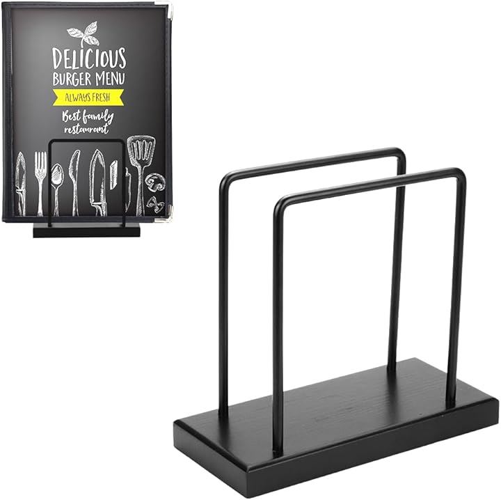 メニュースタンド メニューブックスタンド メニュー立て(ブラック10個)