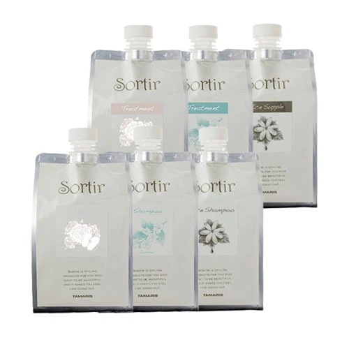タマリス ソルティール シャンプー1000ml＆トリートメント1000g 詰替えセット【選べる】アップル＆ピオニー/ジャスミン/アイス