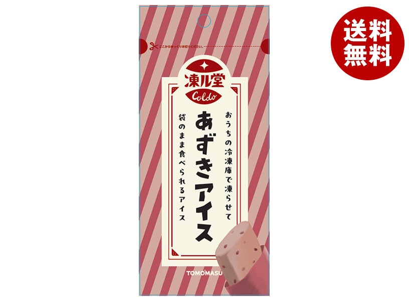 友桝飲料 凍ル堂 あずきアイス 80gパウチ×36本入