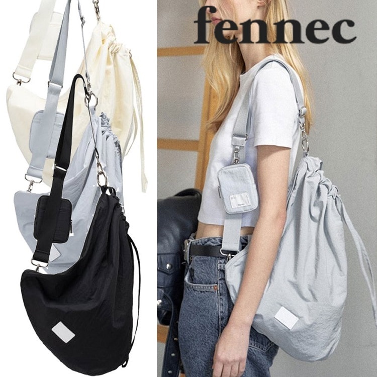 FABRIC SLING BAG SET ショルダー スリングバック ユニセックス おしゃれ 通勤 通学 旅行 韓国発 追跡付 3色 13,300円