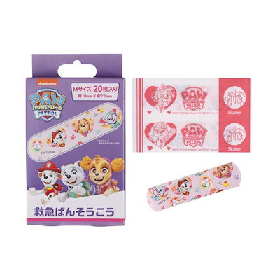 他サイト： スケーター QQB1-A パウ パトロールレスキュー 救急ばんそうこう Mサイズ 20枚の商品画像