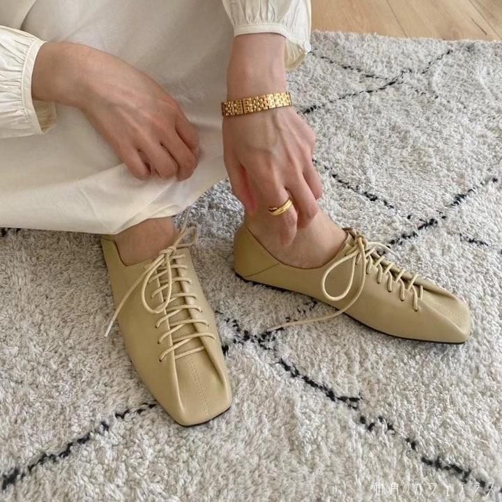 レースアップシューズ 靴 シューズ フラット レースアップ レディース シンプル カジュアル おしゃれ 大人可愛い かわいい お洒落 歩きやすい 疲れにくい 痛くない 無地 ブラック 黒