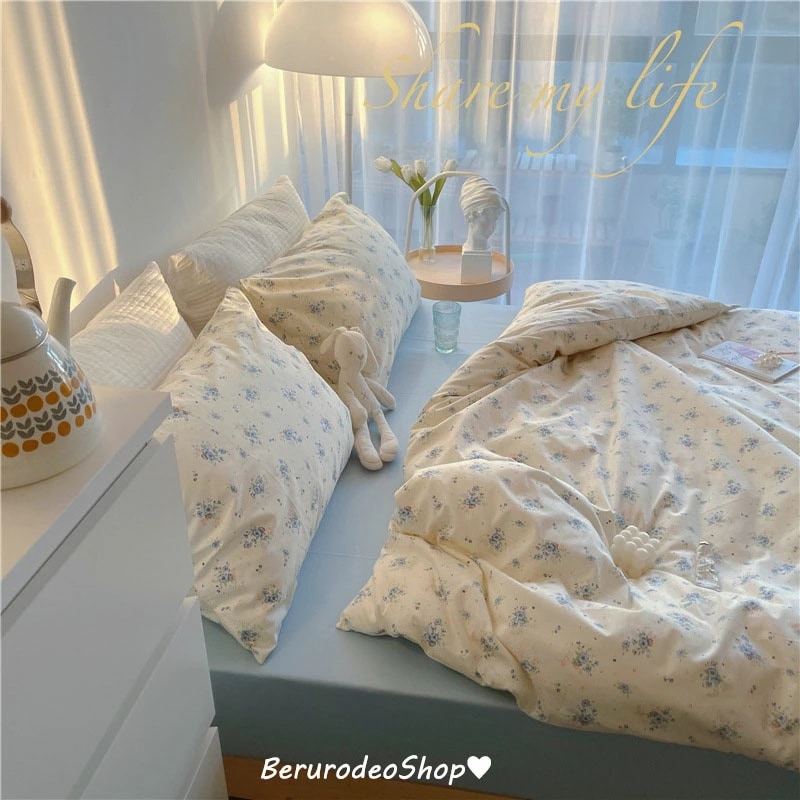 まとめ買い得全6色 布団カバーセット 韓国風 花柄 3点セット 4点セット 寝具カバーセット 綿100% シングル ダブル 掛け布団カバー 敷きカバー 枕カバー ピローケース コットン100% 肌触り