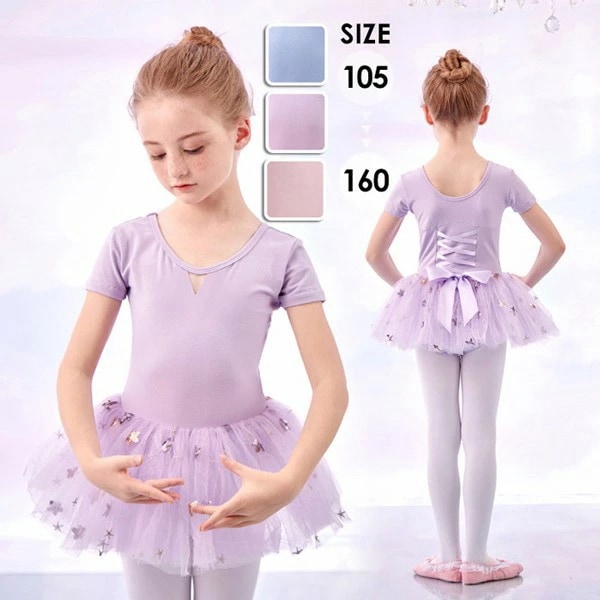 バレエ レオタード 子供 キッズ バレエ形体服 可愛さ満載 バレエダンス 連体ダンス服 バレエ レオタード 股下スナップ 女の子 子供 ジュニア 練習着 演出用 子供ダンス衣装 ワンピース be025