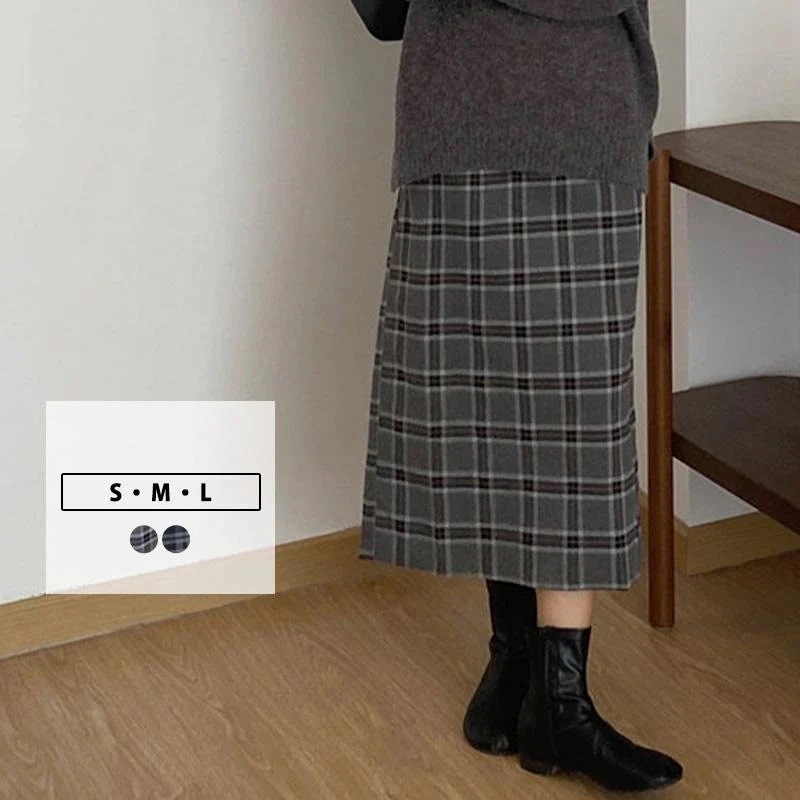 スカート 春 秋冬 レディース ひざ丈 膝丈 おしゃれ タイトスカート ロング ミモレ丈 スリット 中厚手
