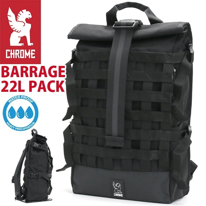 BARRAGE 22L PACK バラージ メンズ レディース リュック サック ロールトップ A4 B4 リュック 耐久性 男性 女性 男女兼用 男子 女子 BG367リュック・デイパック