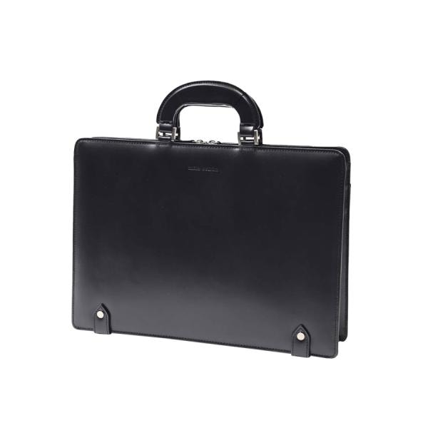 【mila schon】299551 ミラショーン ニュートレノ ビジネスA4バッグ 手提げ 通勤 仕事 営業 日本製 レザー 牛革 使いやすい メンズ プレゼント ギフト ブラック