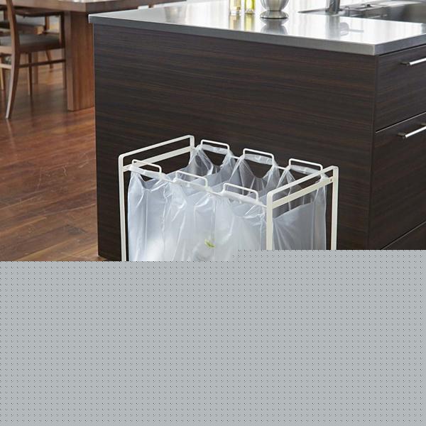 ごみ箱 分別 ゴミ箱 リビング 分別ごみ箱 キッチン 3分別 ダストワゴン 山崎実業