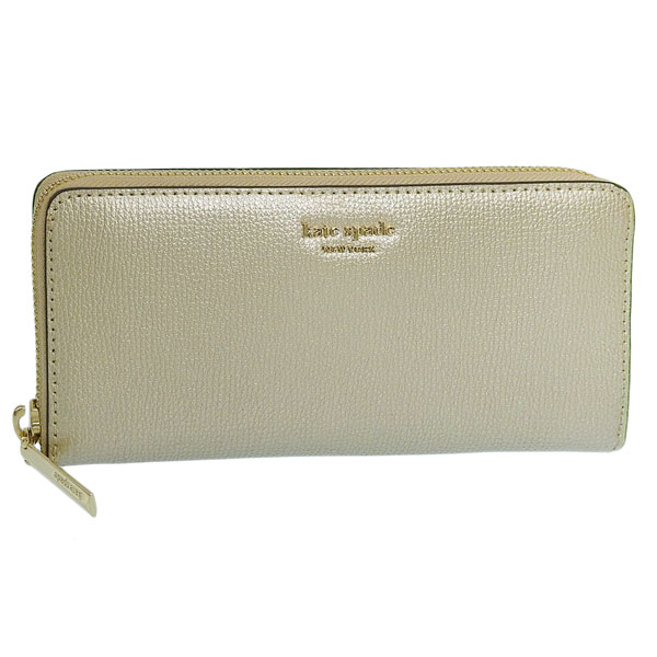 [訳ありアウトレット] ケイトスペード レディース 財布 長財布 アウトレット ゴールド SLIM CONTINENTAL WALLET PWRU7245-712 KATE SPADE wk-pwru