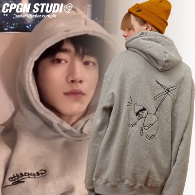 Seo Kangjoon着用! 韓国大人気ブランド公式GEPPETTO HOOD gray