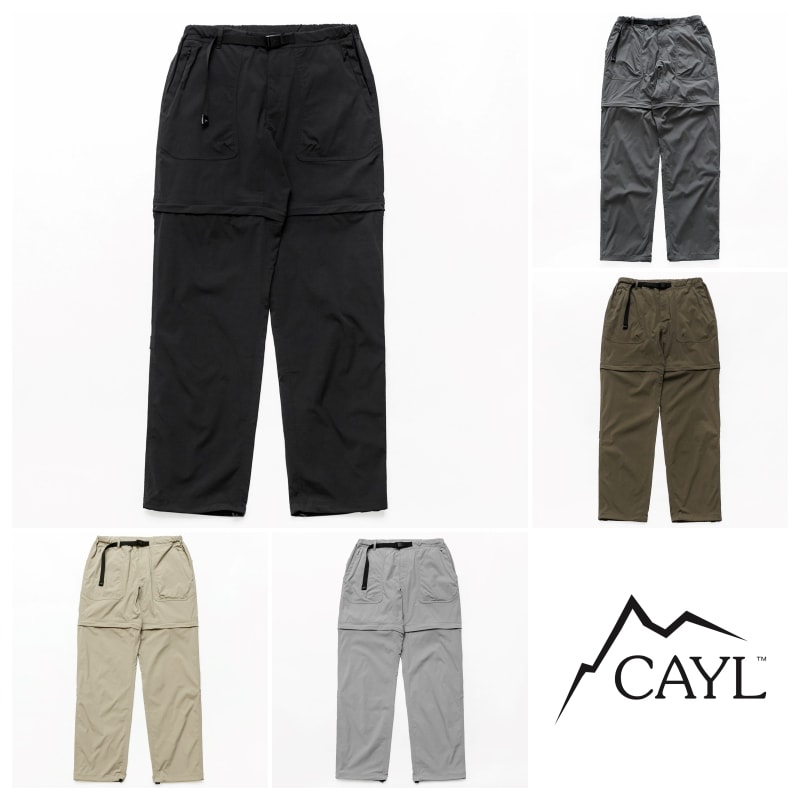 【CAYL】 25SS 2WAY HIKING PANTS : 5COLORS