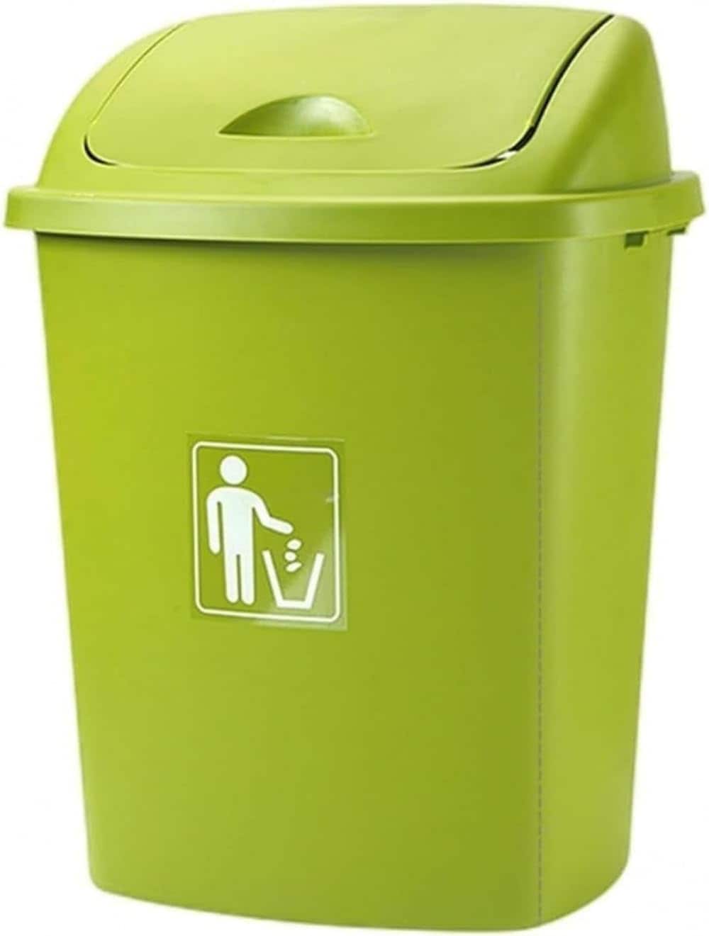 WNRJふた付きゴミ箱 大容量 45L スイング蓋 ダイアルロック 防臭 プラスチック 業務用 台所 風呂場 オフィス 店舗 屋内 屋外 パティオ ごみ箱 くず入れ 分別 廃棄物ビン ストレージ 収納