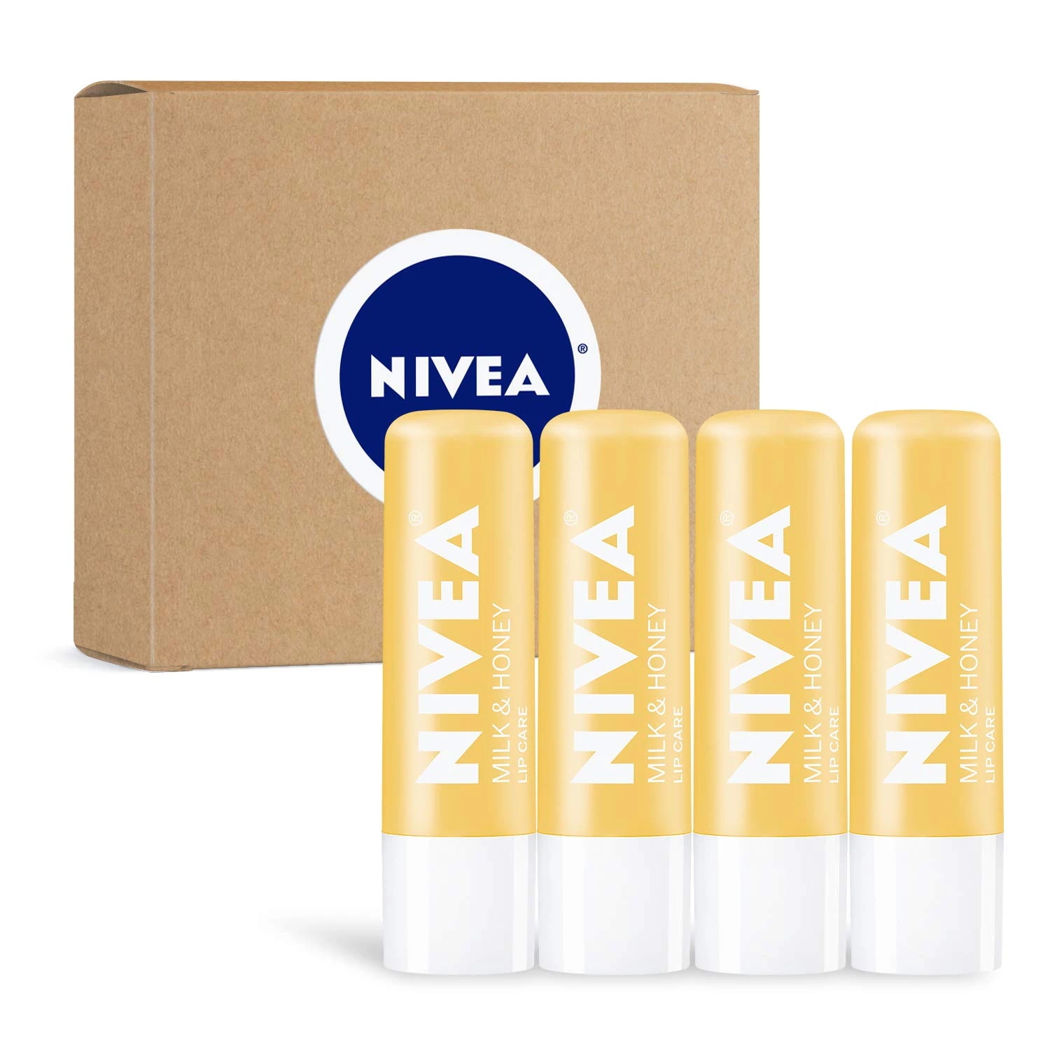 [アメリカ無料直送] [プレミアム商品][満足度上位]NIVEAミルクハニーリップケア - 一日中し