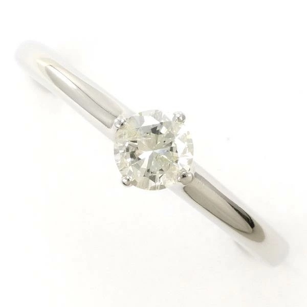 PT900 プラチナ リング 指輪 10号 ダイヤ 0.32 鑑定書 ジュエリー 中古