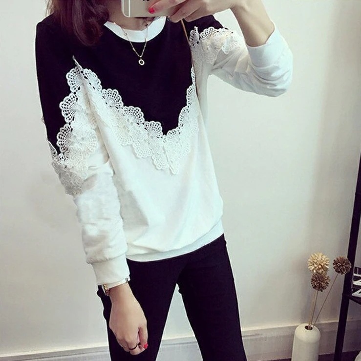 レディース きれいめ レース 春服 トップス パーカ 切り替え カジュアル アウター 女