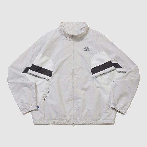 ヘリテージ トラック ウーブン ウィンドブレーカー ジャケット WHITE GREY UR121CJK13 WGR0