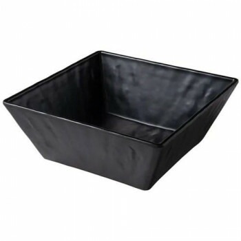 福井クラフト　24cmスクエア角鉢　黒マット 83360270