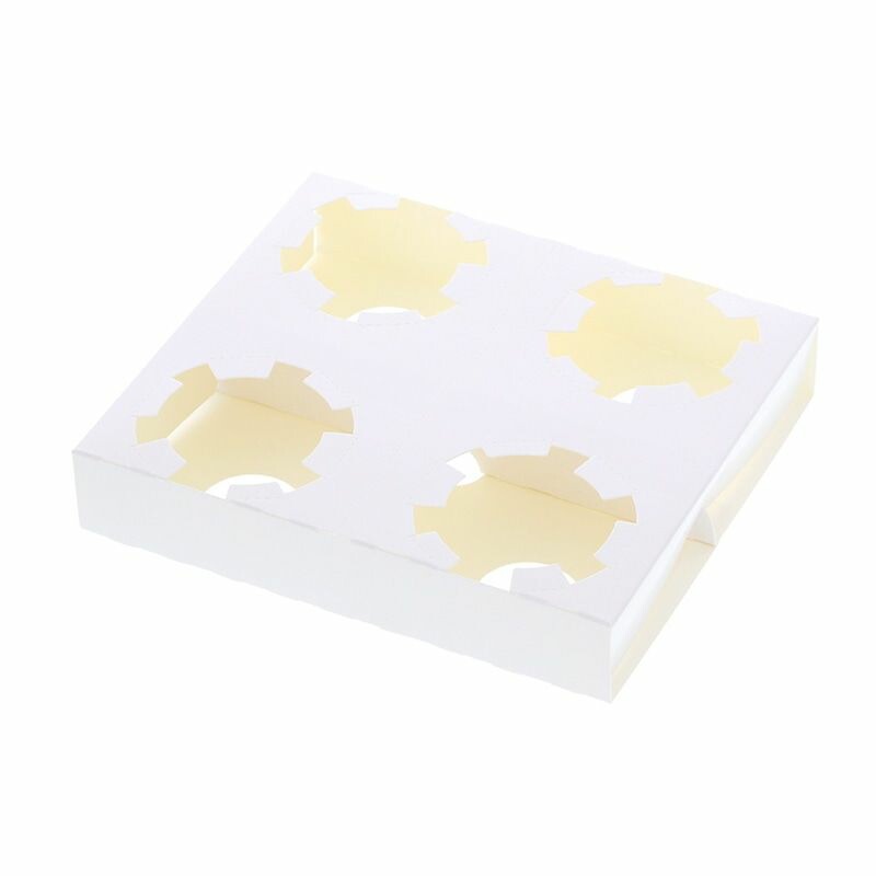 （まとめ買い）シモジマ HEIKO カップホルダー Dカップホルダー 4個用 ホワイト 50枚 食品容器 004200400 [x3セット]