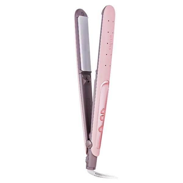 テスコム ヘアアイロン マイナスイオン 26mm 海外対応 温度調整/ロック/メモリー 自動OFF 開閉ロック ラク抜きプラグ メルティピンク TS550A-P