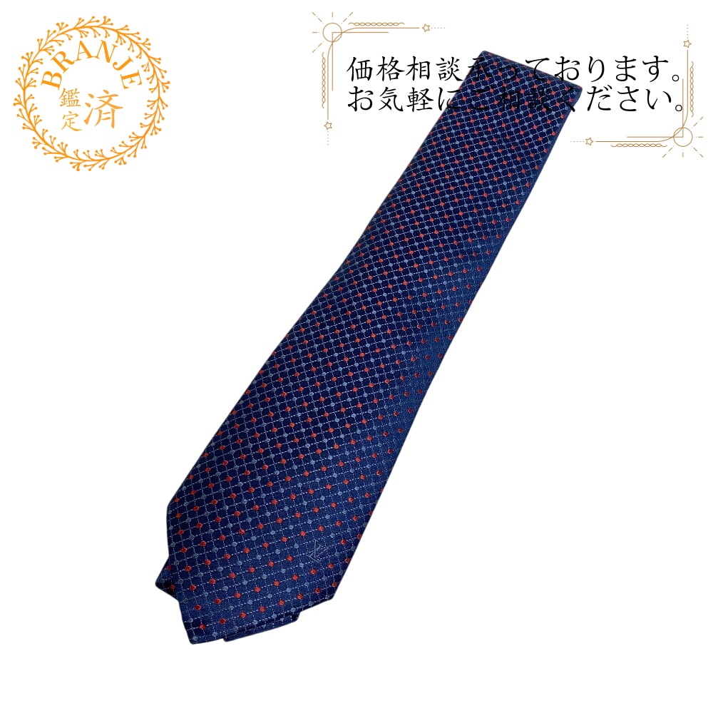 ドット シルク ネクタイ ブルー ブランド