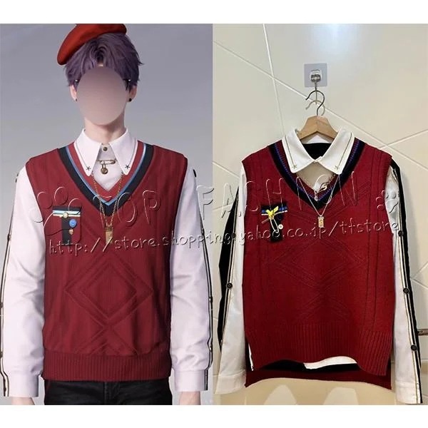 恋と深空 ホムラ セーター シャツ ネックレス コスプレ衣装 cosplay コスチューム ハロウィン クリスマス