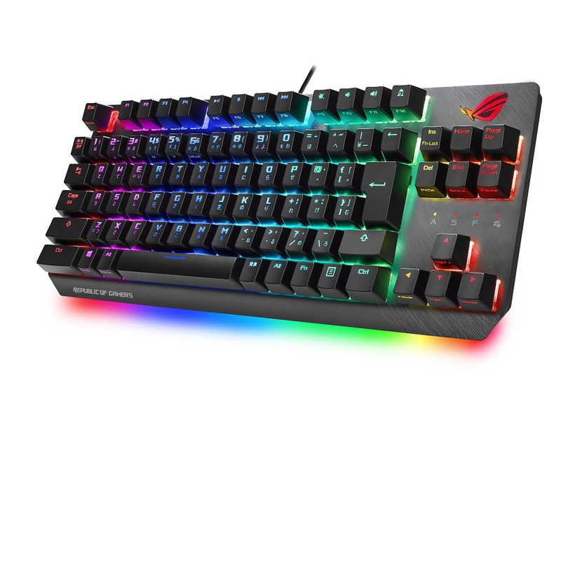 ASUS エイスース　ゲーミングキーボード ROG Strix Scope TKL(銀軸) ブラック/グレー [USB /有線]　802STRIXSCOPETKLSVJ