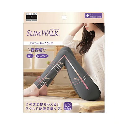 他サイト： 【即納】ピップ スキニールームウェア グレー L(1枚) スッキリ美脚 着圧スパッツレギンス【4902522676076】の商品画像