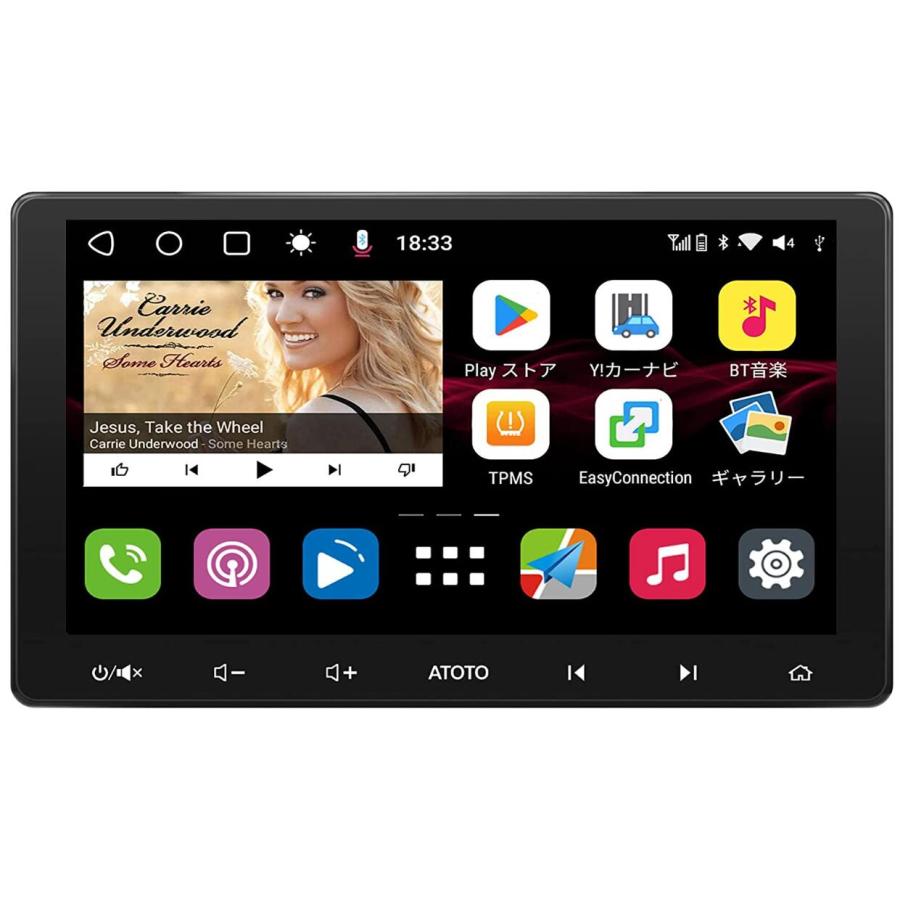 ATOTO S8 Lite S8G2113LT 10.1インチ カーオーディオ/ステレオレシーバーワイヤレスApple CarPlay SCVC＆LRV2G + 32G ATO-S8G2113LT