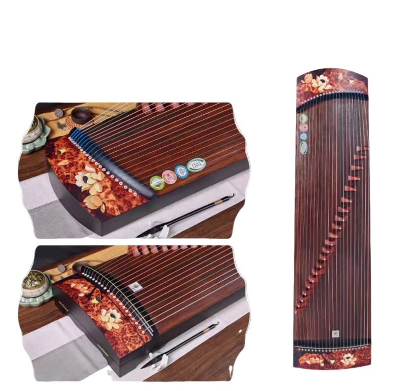 筝125cmの木槿花模様中国弦楽器