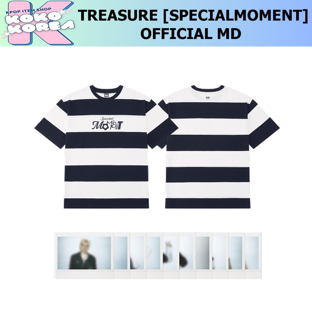 TREASURE [SPECIALMOMENT] OFFICIAL MD STRIPE T-SHIRT 公式グッズ