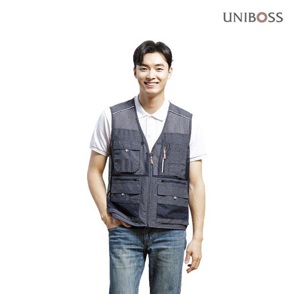除湿・消臭剤贈呈 ユニボス UBS8915 作業チョッキ