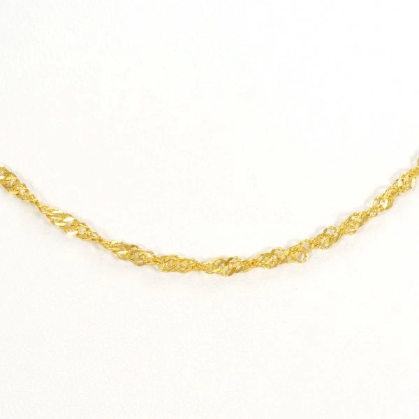 K24 24金 YG イエローゴールド ネックレス 総重量約4.0g 約42cm ジュエリー 中古